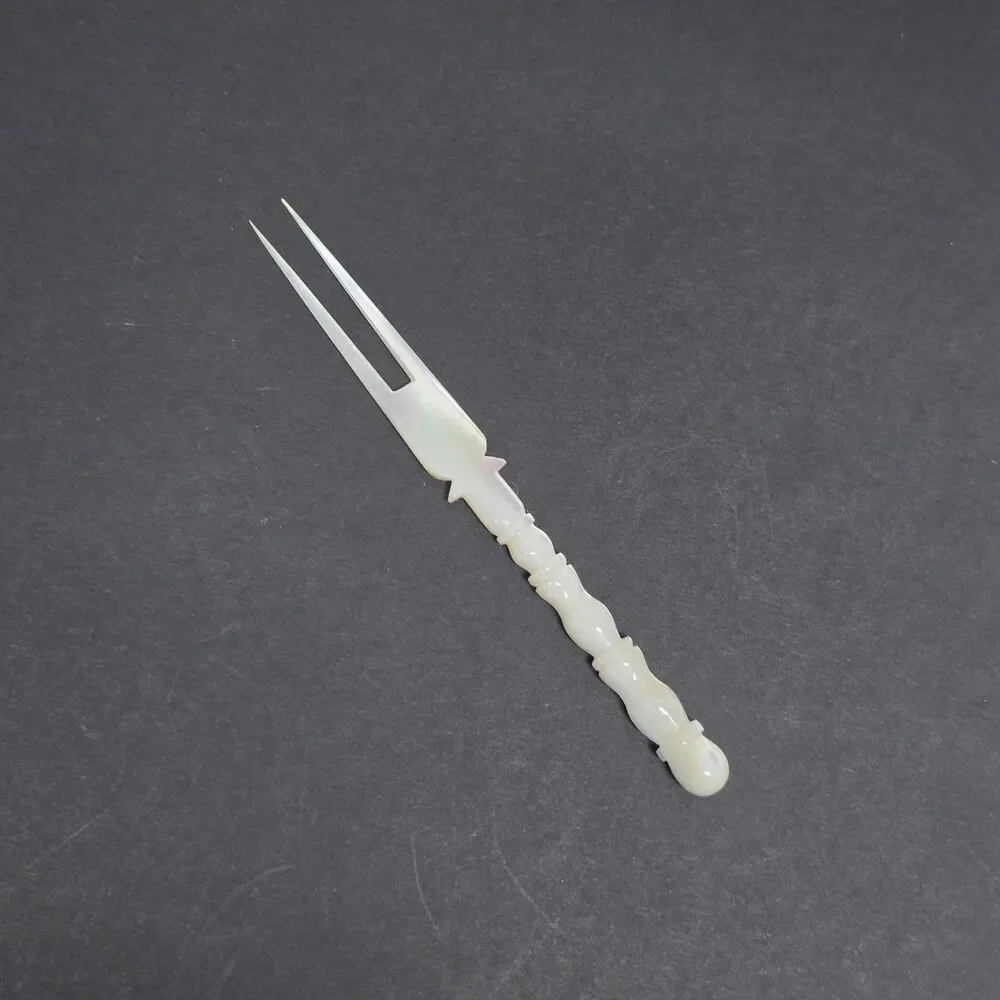 Vintage Mother Of Pearl Cocktail Fork 4.5 Inches Long